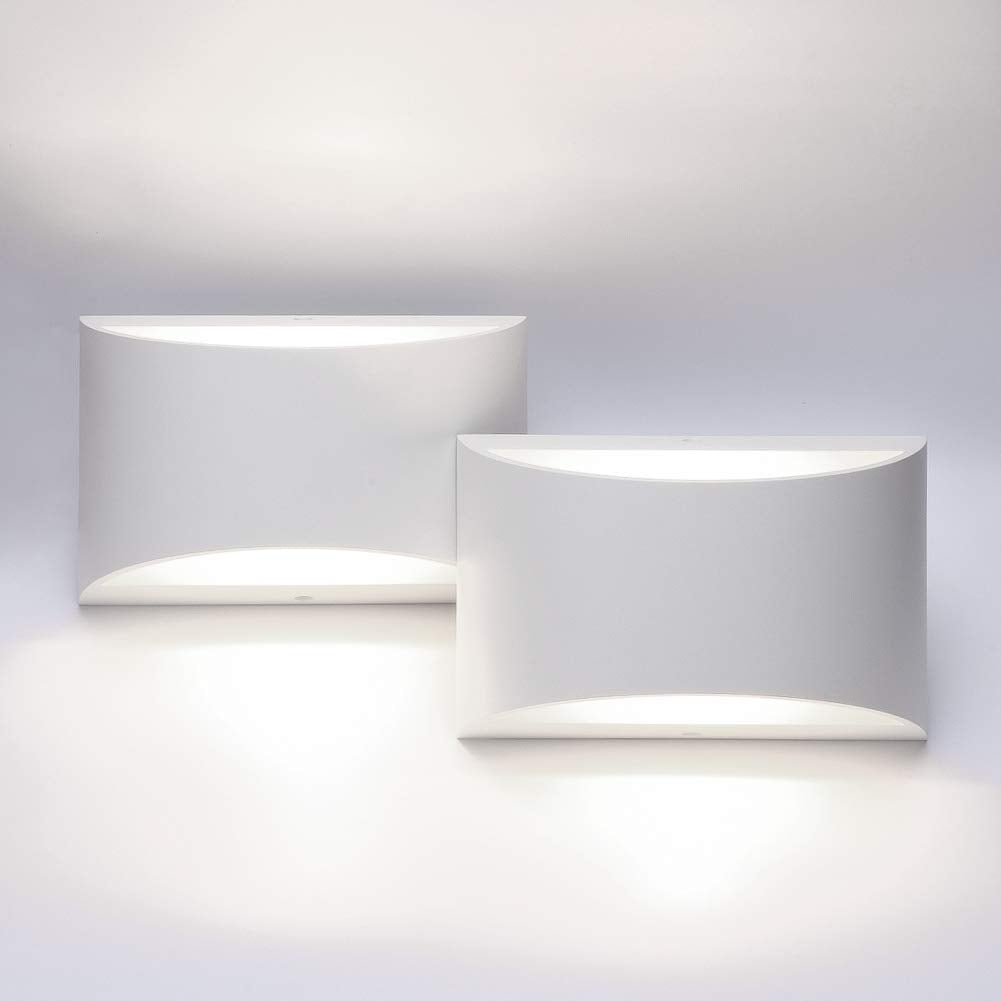 Aipsun Black Modern LED Wall Sconce Indoor Wall Lights 1 Pack Hardwired Up and Down Wall Mount Light for Living Room Bedroom Hallway Corridor Conservatory Warm White 3000K(with G9 Bulbs)