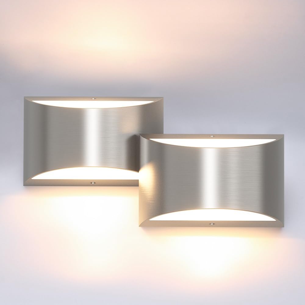 Aipsun Black Modern LED Wall Sconce Indoor Wall Lights 1 Pack Hardwired Up and Down Wall Mount Light for Living Room Bedroom Hallway Corridor Conservatory Warm White 3000K(with G9 Bulbs)