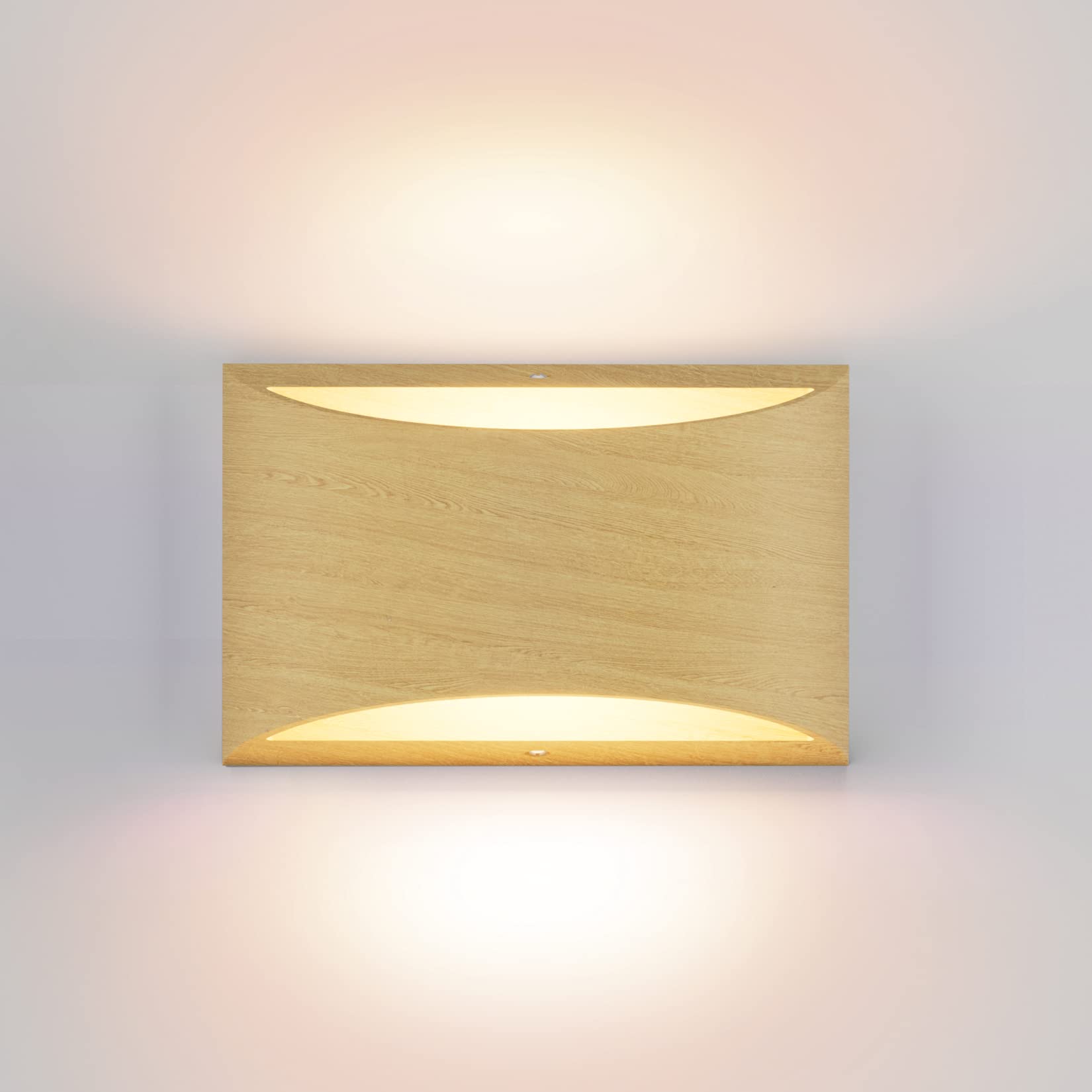 Aipsun Black Modern LED Wall Sconce Indoor Wall Lights 1 Pack Hardwired Up and Down Wall Mount Light for Living Room Bedroom Hallway Corridor Conservatory Warm White 3000K(with G9 Bulbs)