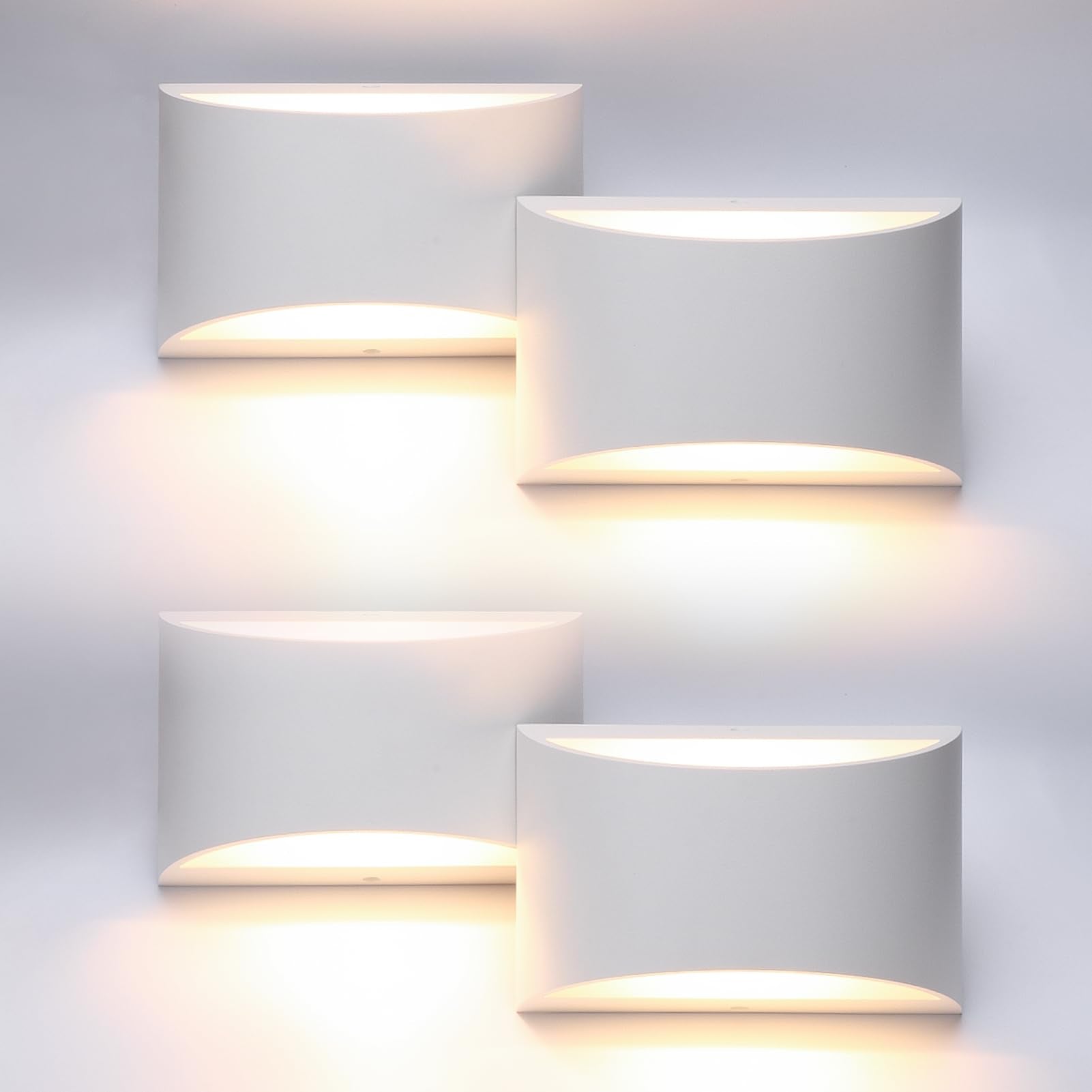 Aipsun Black Modern LED Wall Sconce Indoor Wall Lights 1 Pack Hardwired Up and Down Wall Mount Light for Living Room Bedroom Hallway Corridor Conservatory Warm White 3000K(with G9 Bulbs)