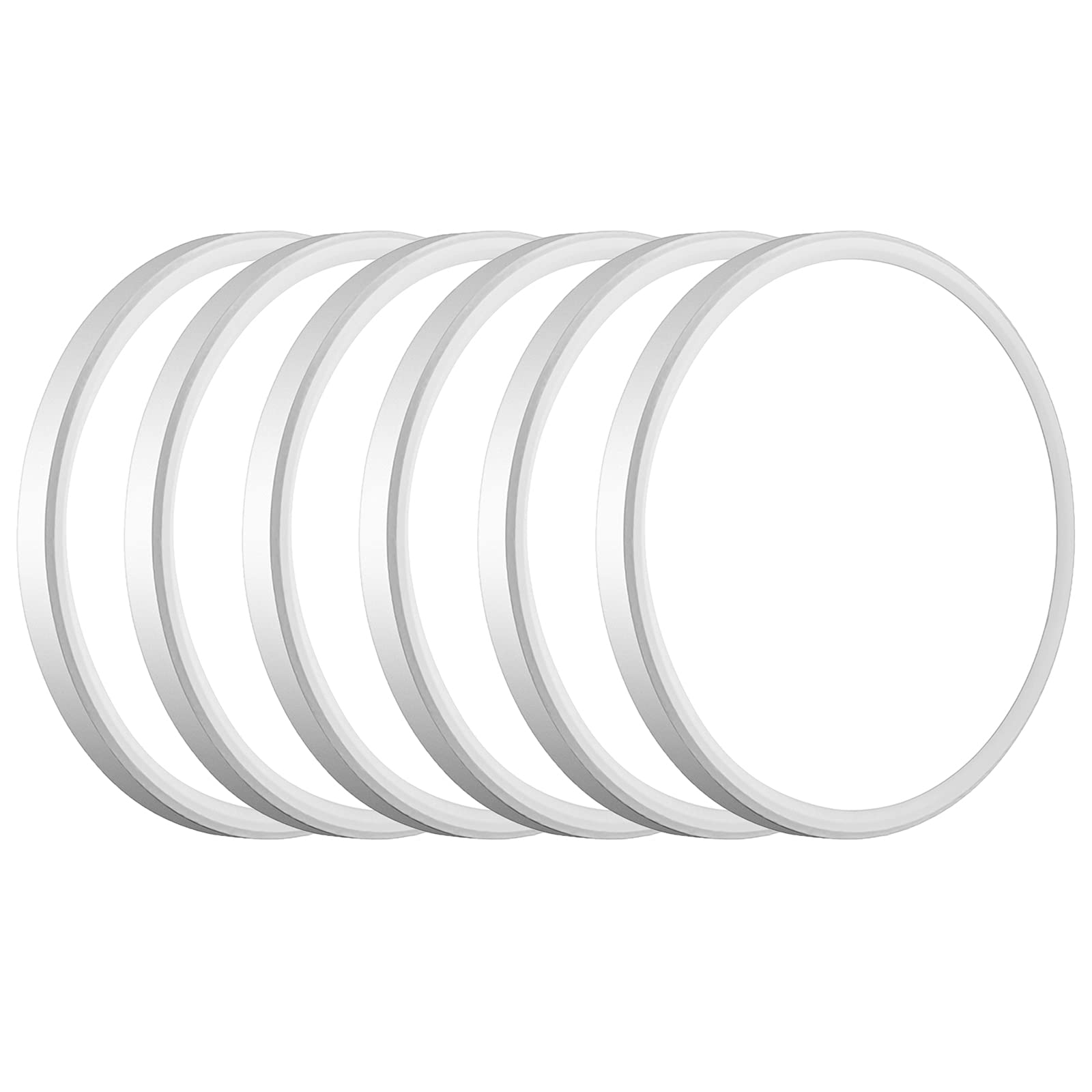 WKONCLDY 6Pack 3200lm LED Flush Mount Ceiling Light, Super Slim 12 inch LED Ceiling Light, 5000K LED Ceiling Light for Bedroom, Living Room, Dining Room (Black, Six Pack)