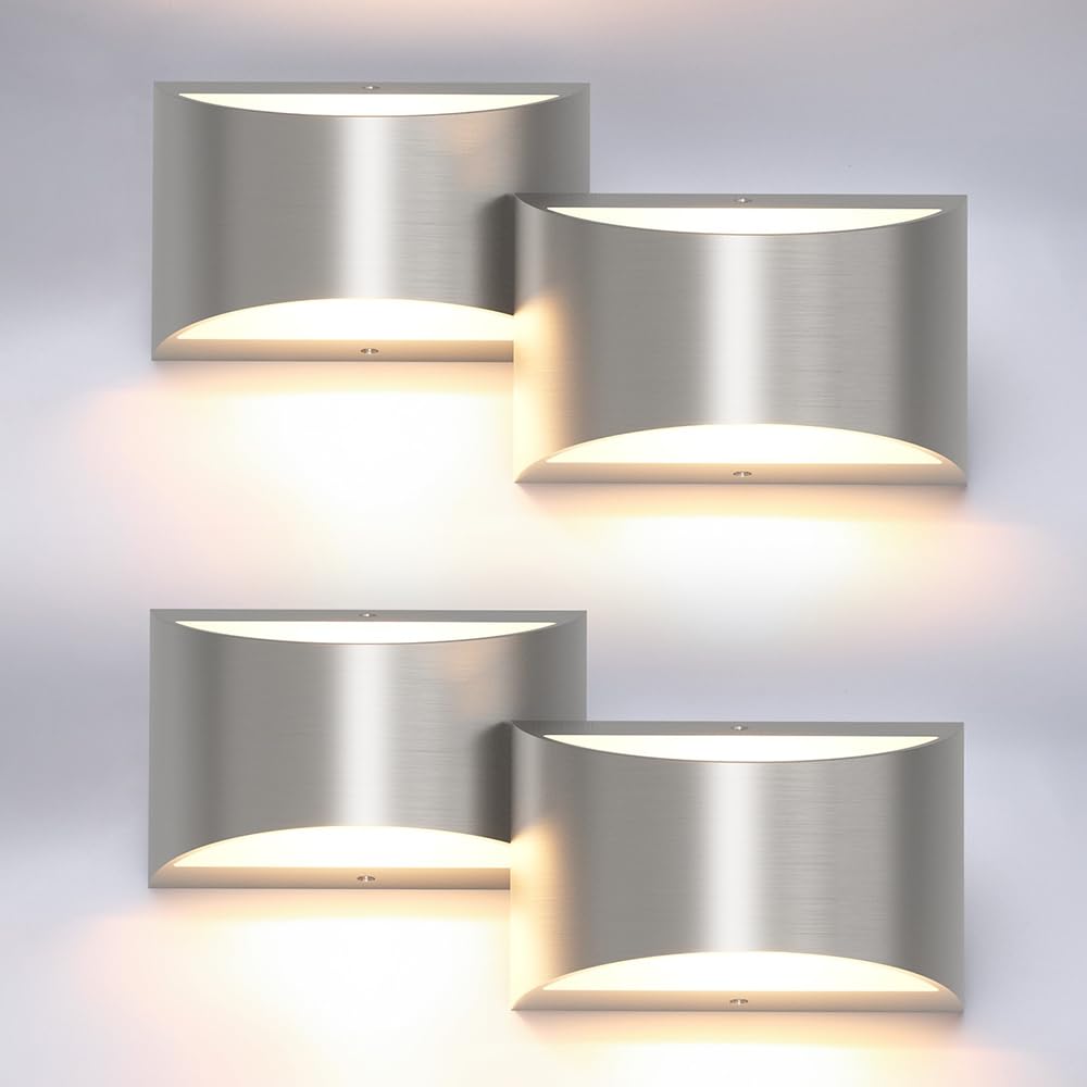 Aipsun Black Modern LED Wall Sconce Indoor Wall Lights 1 Pack Hardwired Up and Down Wall Mount Light for Living Room Bedroom Hallway Corridor Conservatory Warm White 3000K(with G9 Bulbs)