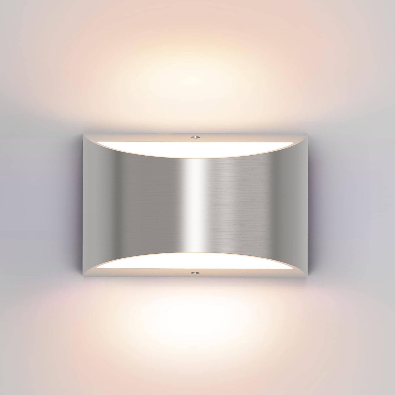 Aipsun Black Modern LED Wall Sconce Indoor Wall Lights 1 Pack Hardwired Up and Down Wall Mount Light for Living Room Bedroom Hallway Corridor Conservatory Warm White 3000K(with G9 Bulbs)