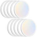 Brightever 4Pack LED Flush Mount Ceiling Light Fixture, 12 Inch 24W, Super Slim 0.67 Inch, 3200LM, Dimmable & 2700K-6500K 5 Color Selectable LED Ceiling Lights for Bedroom