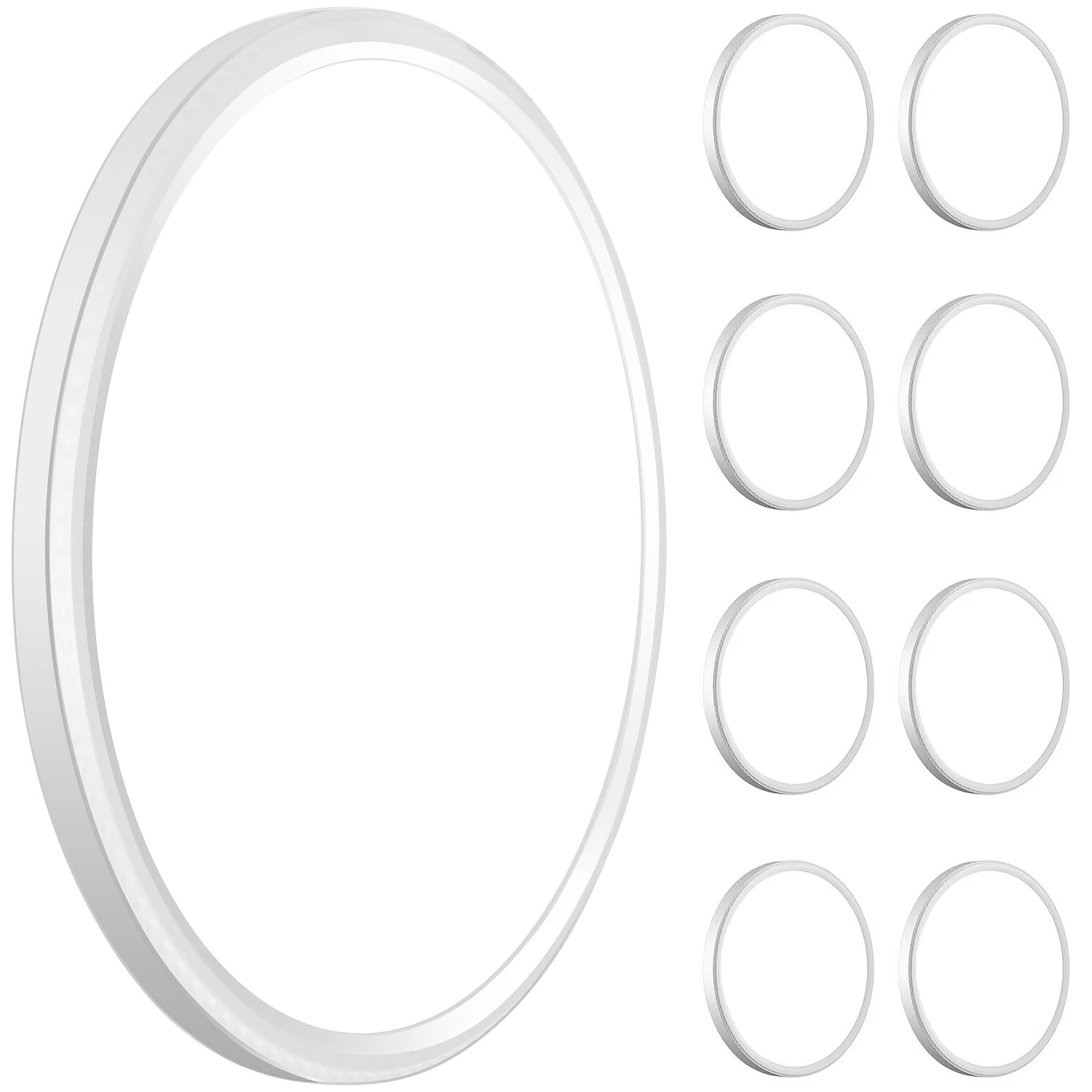 WKONCLDY 6Pack 3200lm LED Flush Mount Ceiling Light, Super Slim 12 inch LED Ceiling Light, 5000K LED Ceiling Light for Bedroom, Living Room, Dining Room (Black, Six Pack)