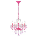 ANJIADENGSHI Mini Crystal Chandelier K9 Crystal Gold Chandelier for Living Room Bedroom Dining Room Kitchen Island Entryway 5 E12 Bulbs High 16.5 in x Diameter 16.9 in, Golden
