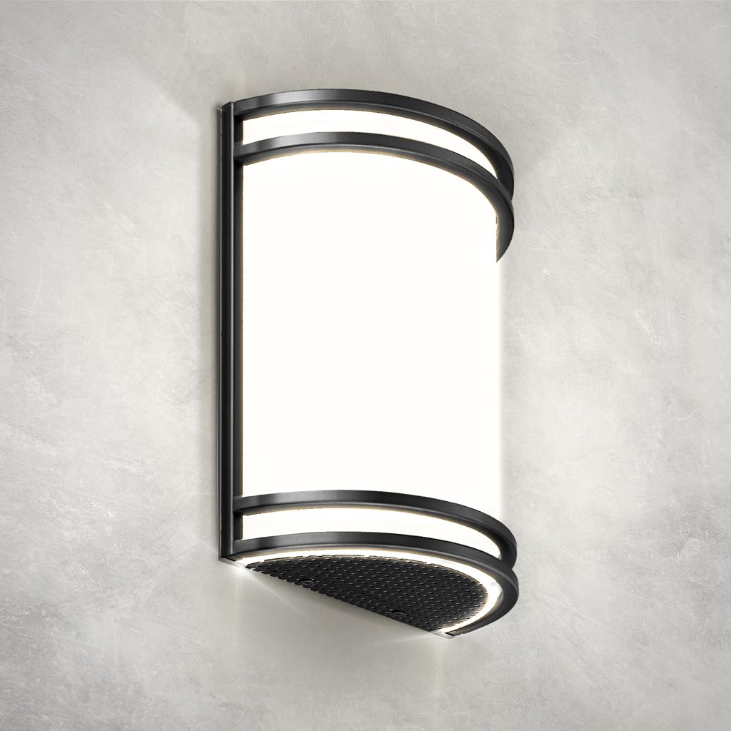 ASD LED Indoor Wall Mount Light Fixture - 10 Inch 15W Modern Interior Brushed Nickel Dimmable Wall Sconce Light - ETL 3000K 4000K 5000K Adjustable - Hallway, Bedroom LED Wall Lights