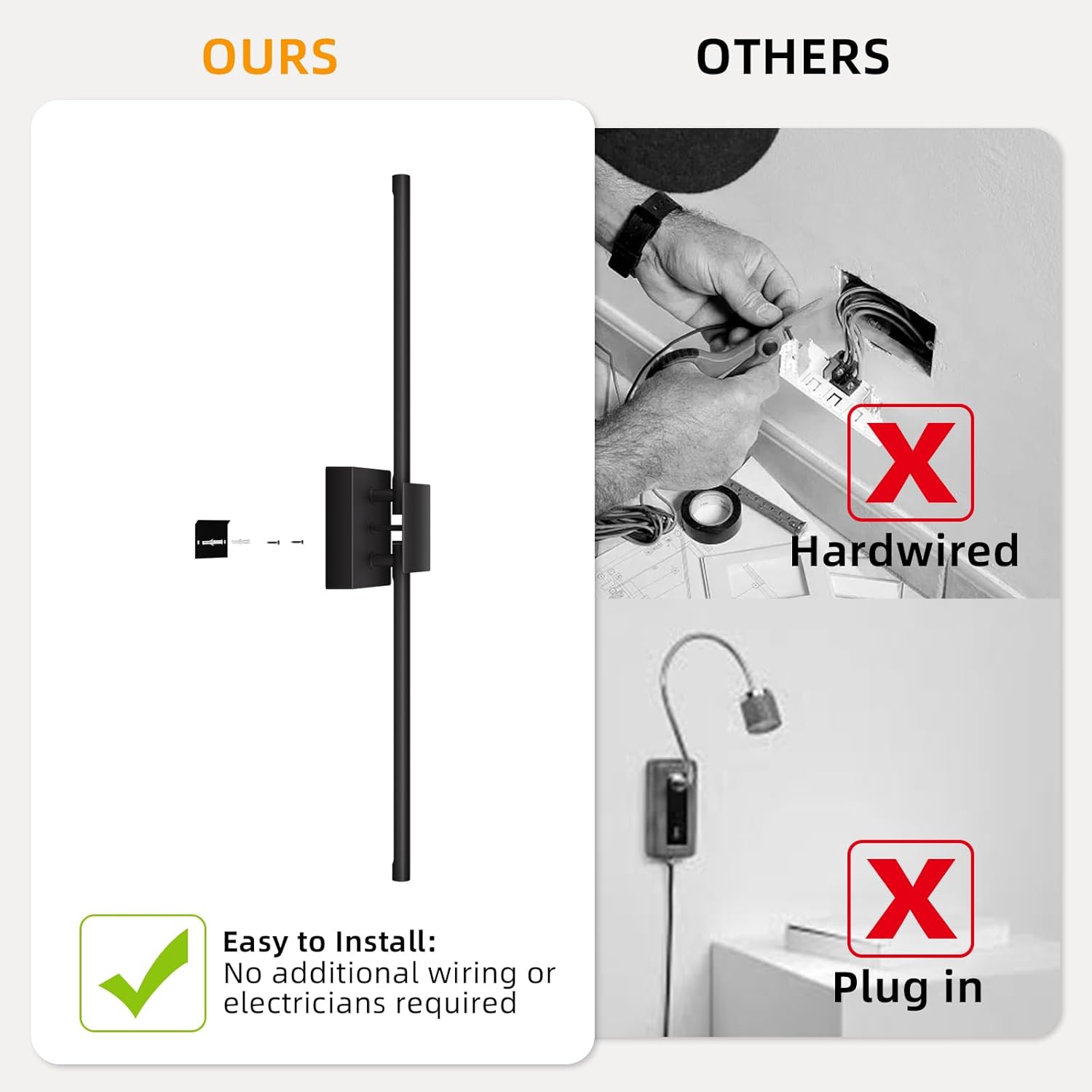 Battery Operated Wall Sconces Set of 2,  12000mAh Rotatable Picture Lights with Remote Control, Dimmable 3000-6500K LED Rechargeable Wall Lights for Living Room Bedroom Mirror, 28.3In