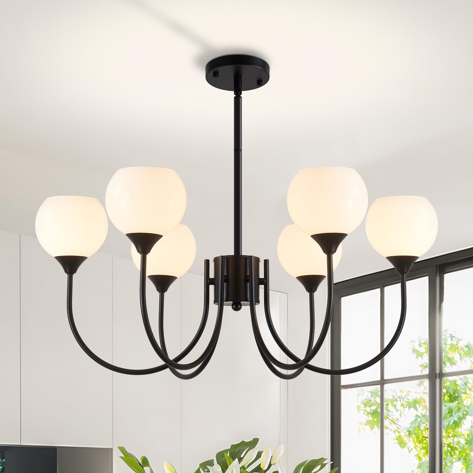 7-Light Modern Crystal Chandelier 20" Dining Room Light Fixtures 4 Tiers Flush Mount Smoke Grey and Gold Chandelier Round Chandeliers for Dining Room Living Room Kitchen Entryway Foyer