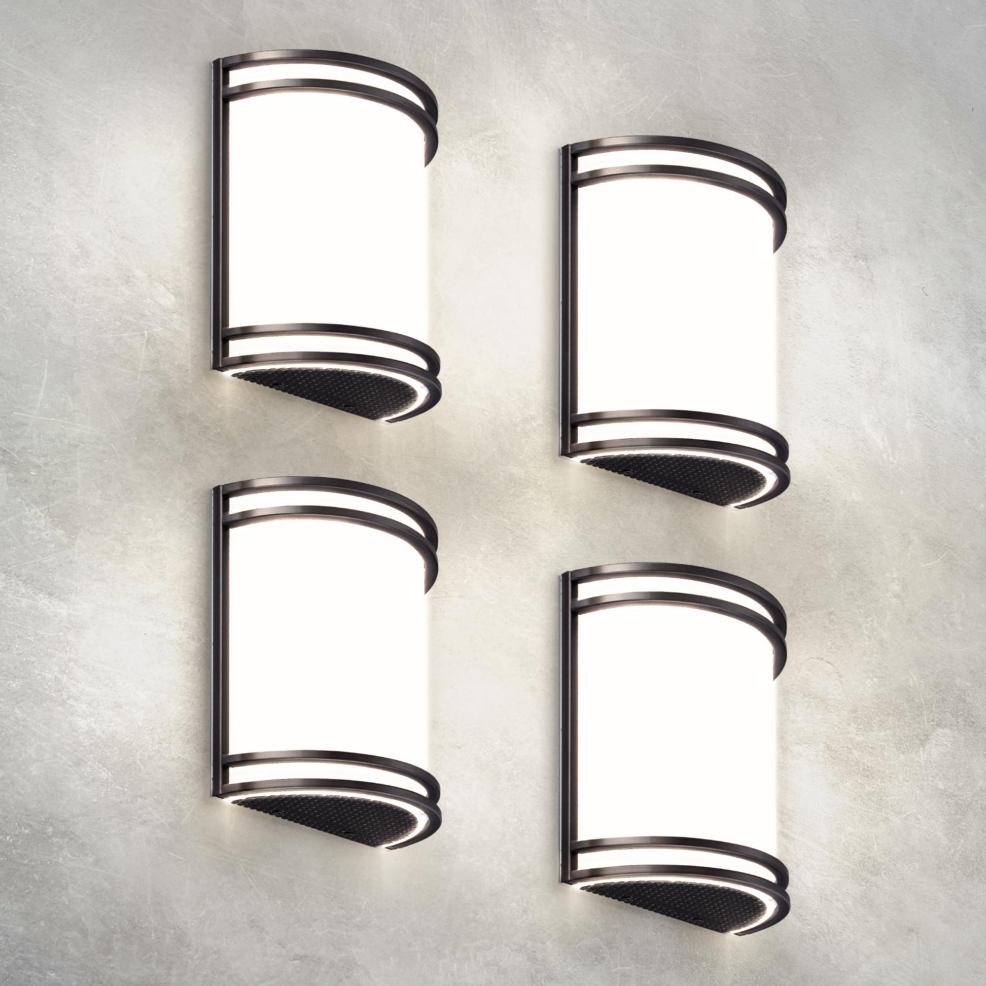 ASD LED Indoor Wall Mount Light Fixture - 10 Inch 15W Modern Interior Brushed Nickel Dimmable Wall Sconce Light - ETL 3000K 4000K 5000K Adjustable - Hallway, Bedroom LED Wall Lights