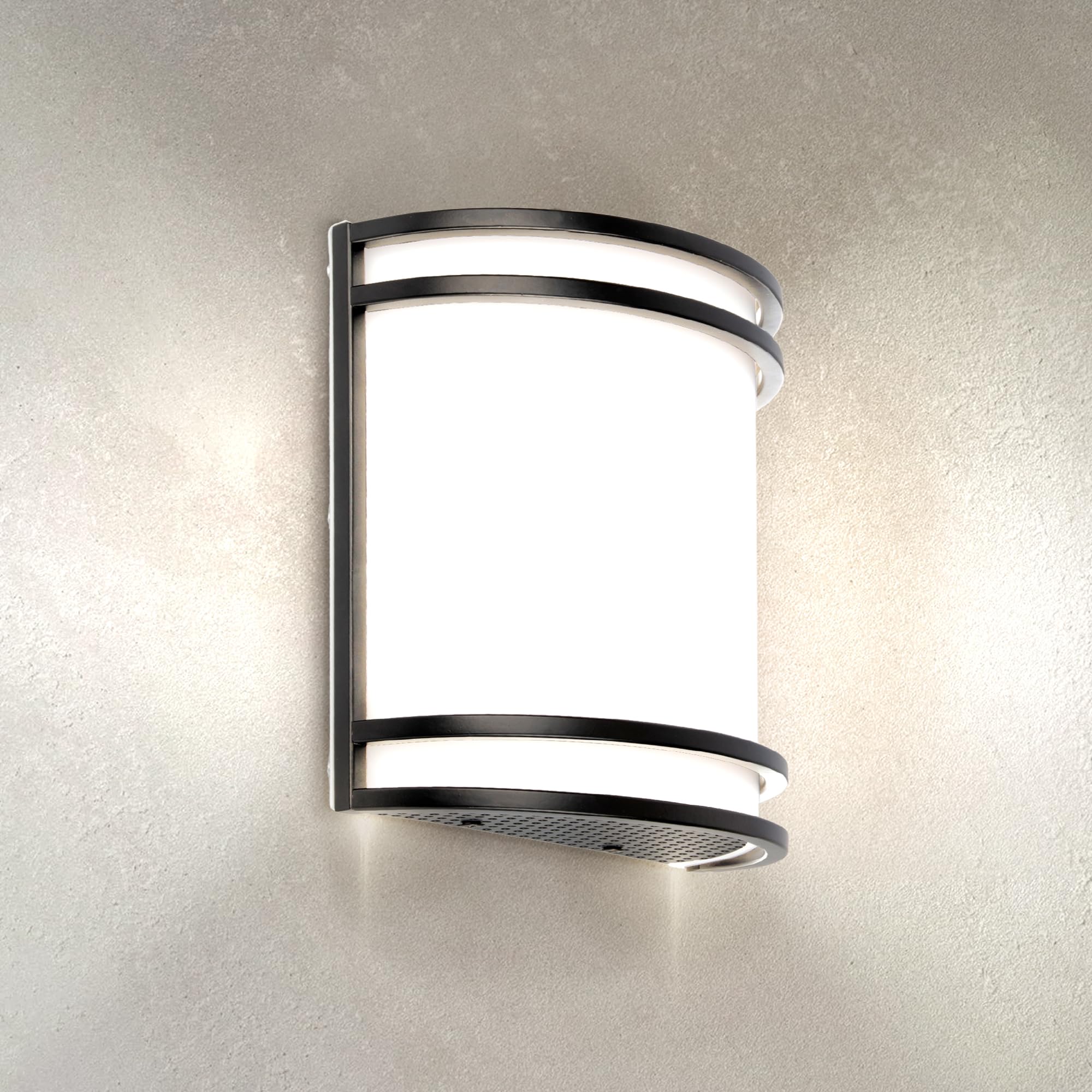 ASD LED Indoor Wall Mount Light Fixture - 10 Inch 15W Modern Interior Brushed Nickel Dimmable Wall Sconce Light - ETL 3000K 4000K 5000K Adjustable - Hallway, Bedroom LED Wall Lights